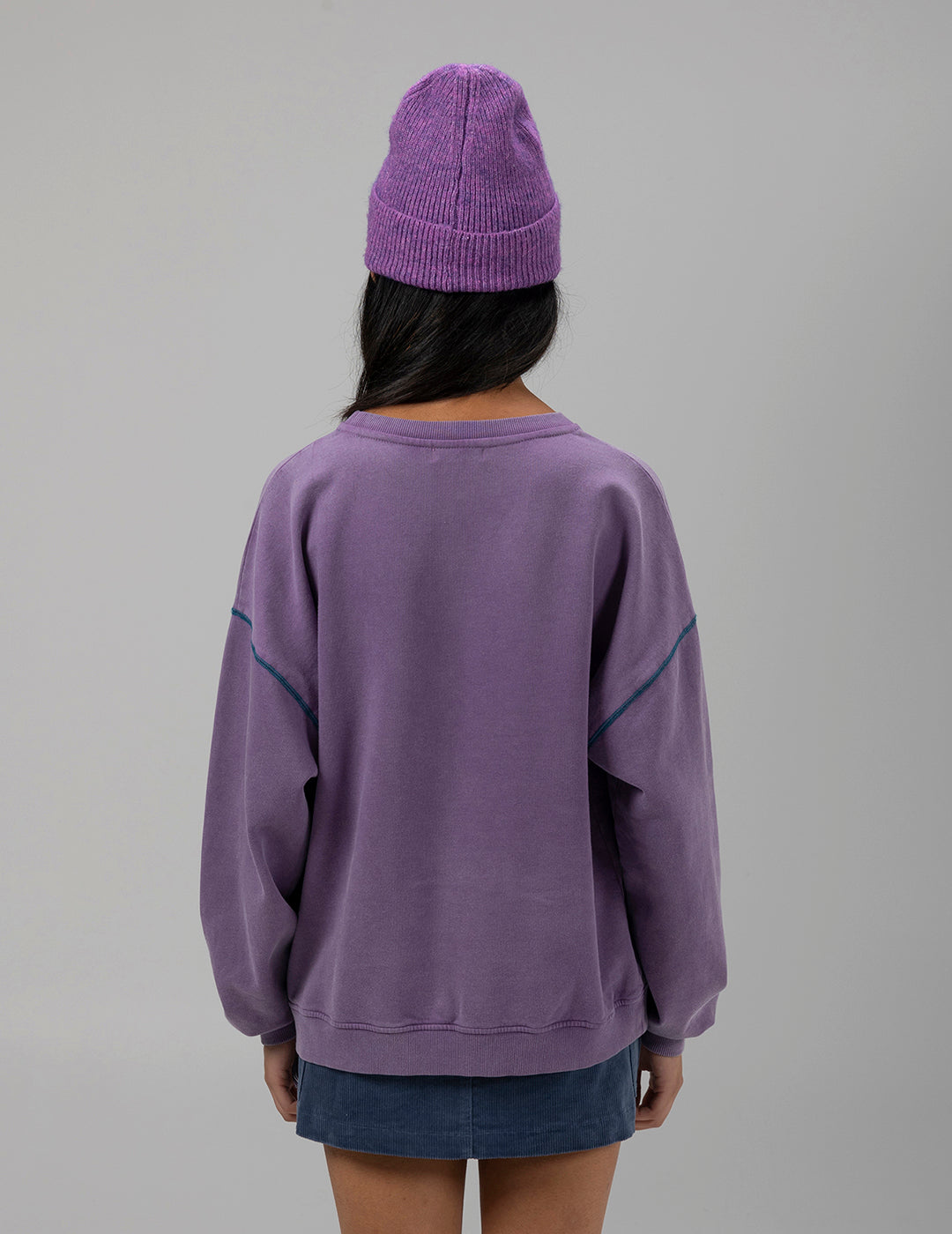 SUDADERA TEEN MANHATTAN MORADO