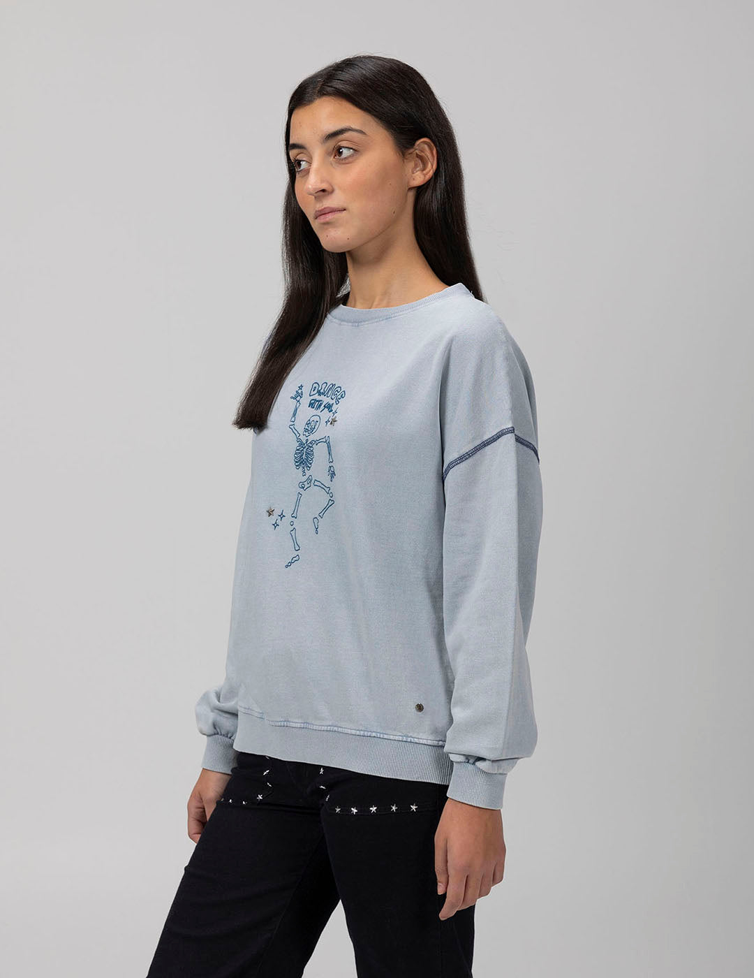 SUDADERA TEEN DANCE WITH SOUL GRIS PERLA