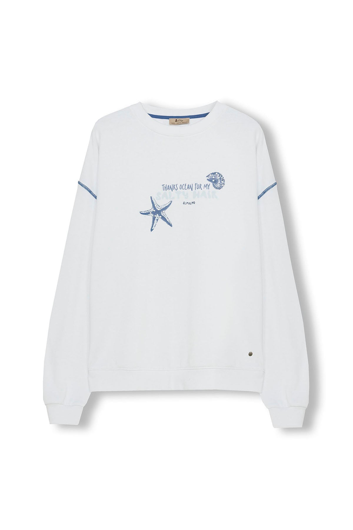 TEEN SALTY HAIR SWEATSHIRT PURE WHITE