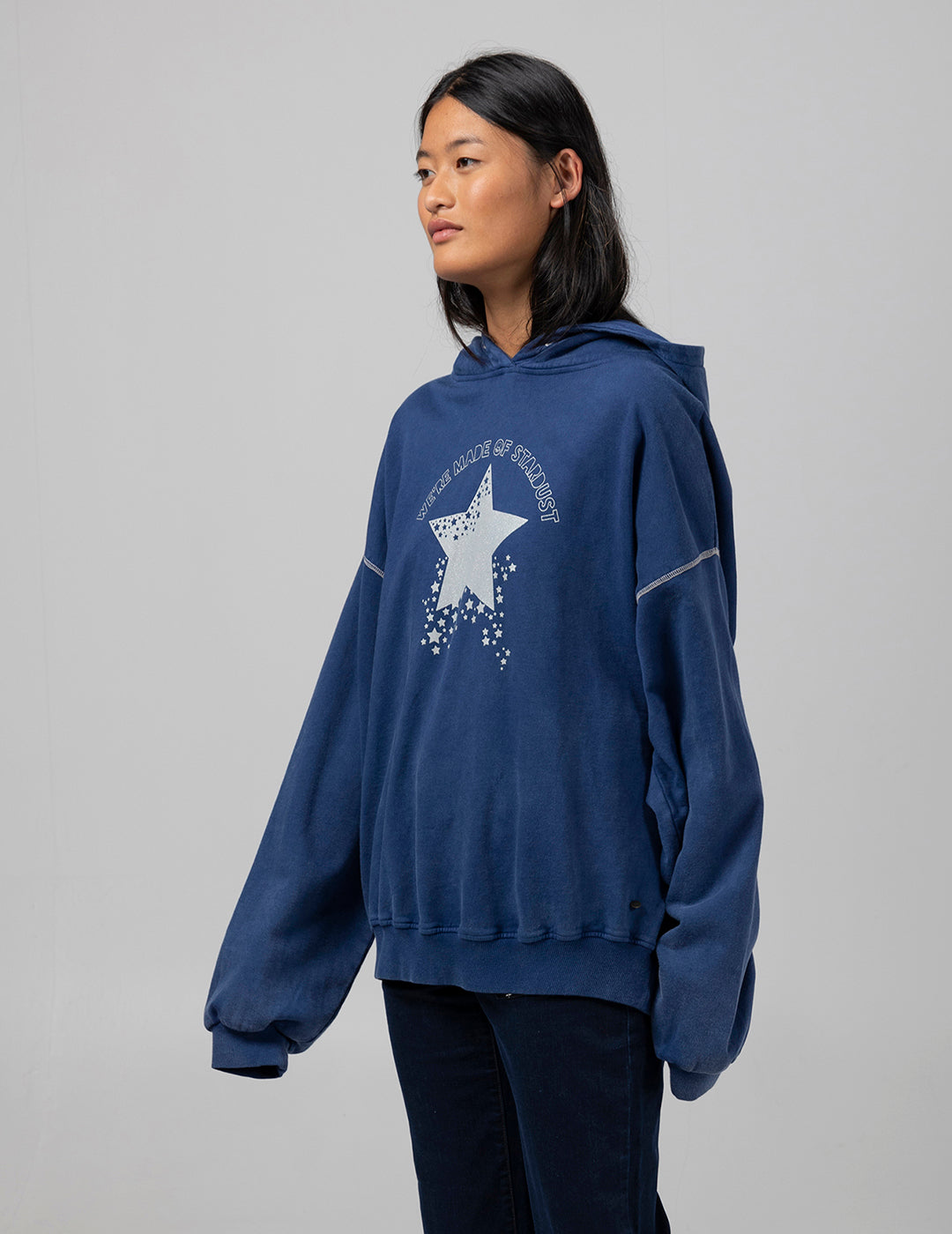 TEEN STARDUST INDIGO DELAVÉ HOODIE