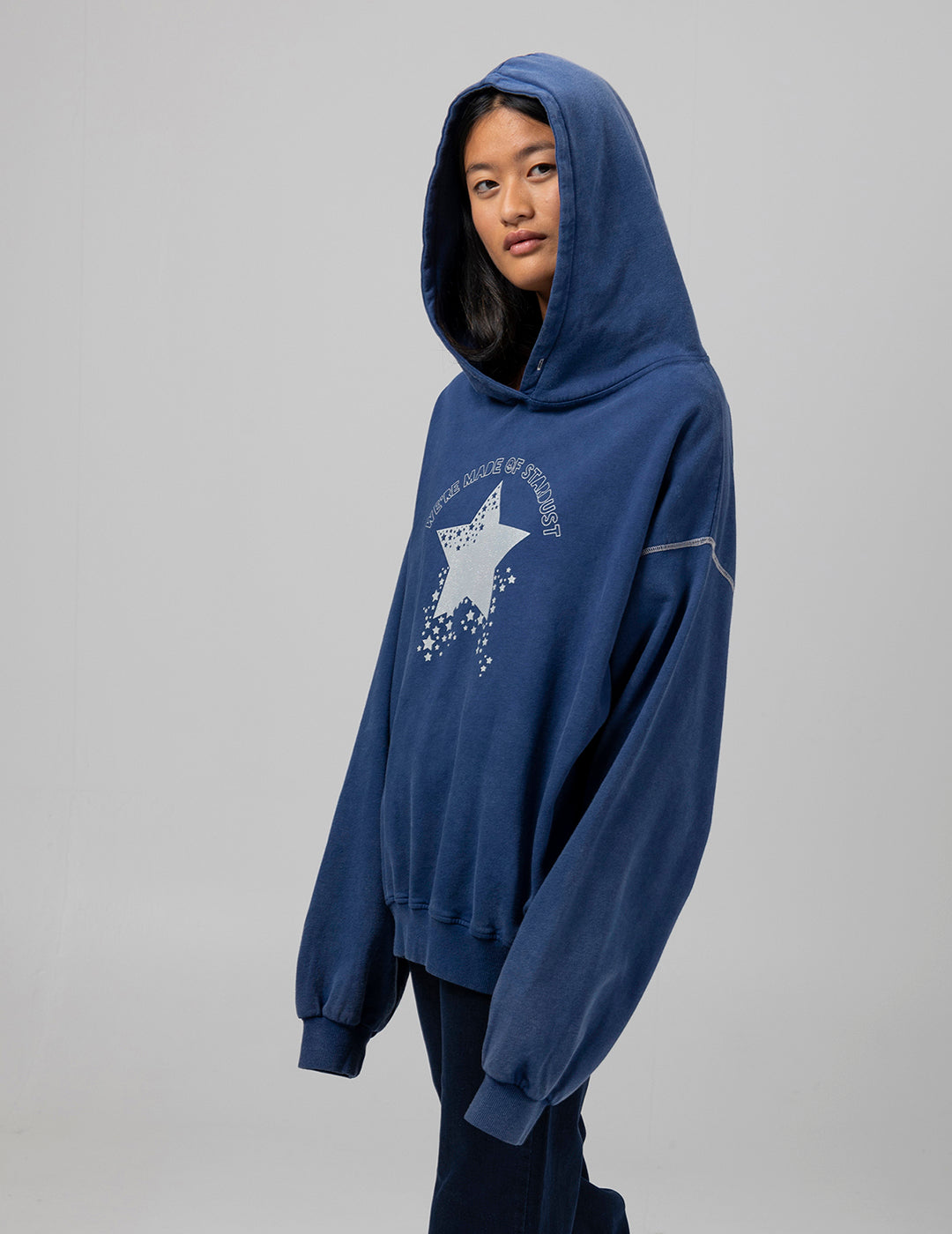 SUDADERA CAPUCHA TEEN STARDUST INDIGO DELAVÉ