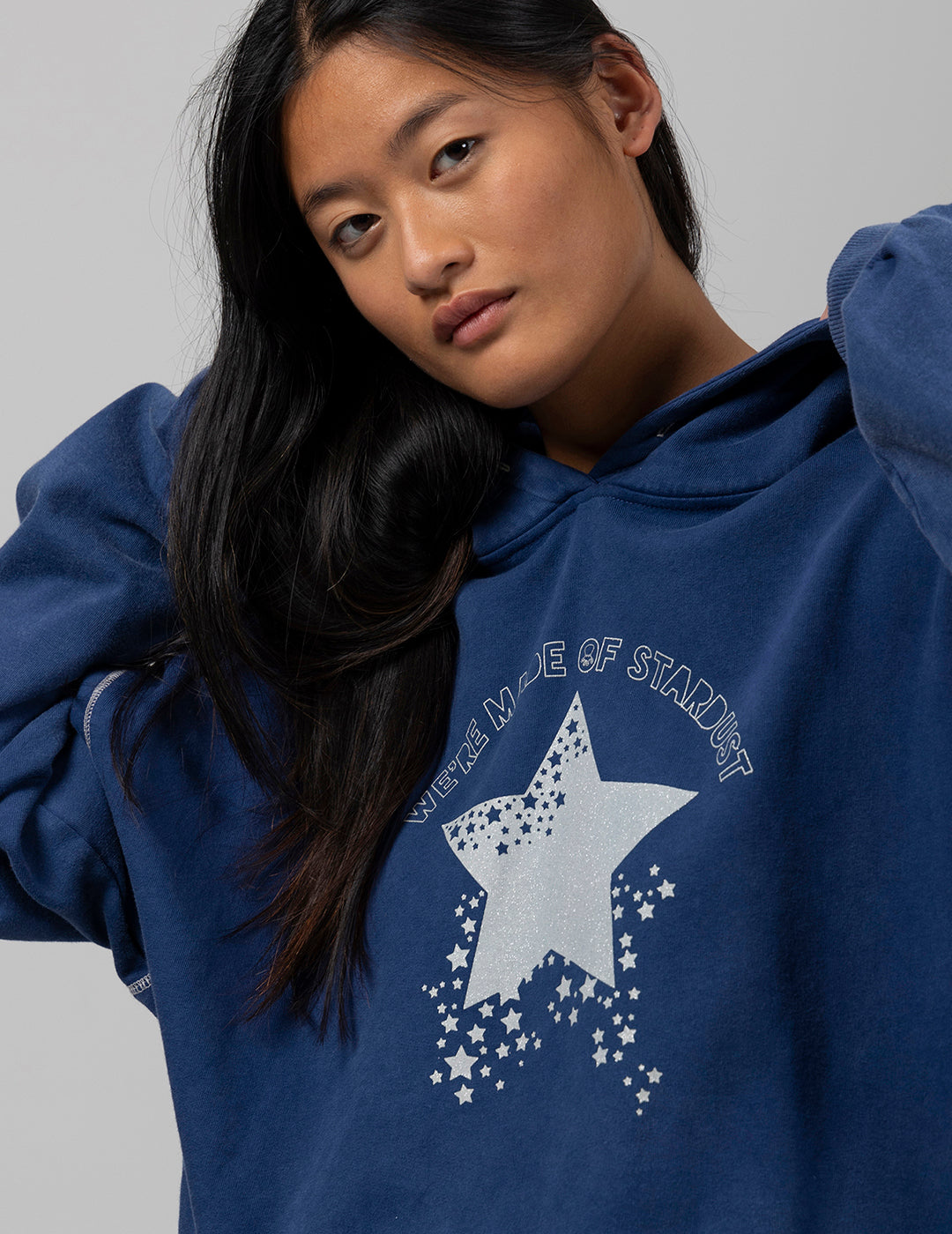 TEEN STARDUST INDIGO DELAVÉ HOODIE