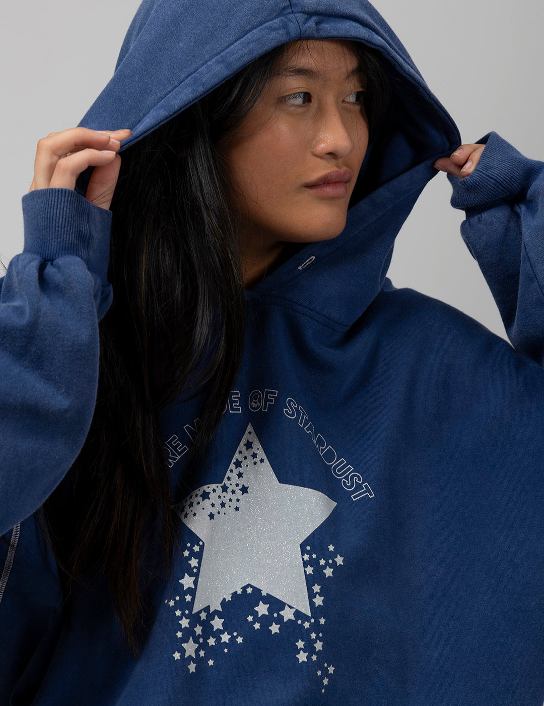 SUDADERA CAPUCHA TEEN STARDUST INDIGO DELAVÉ