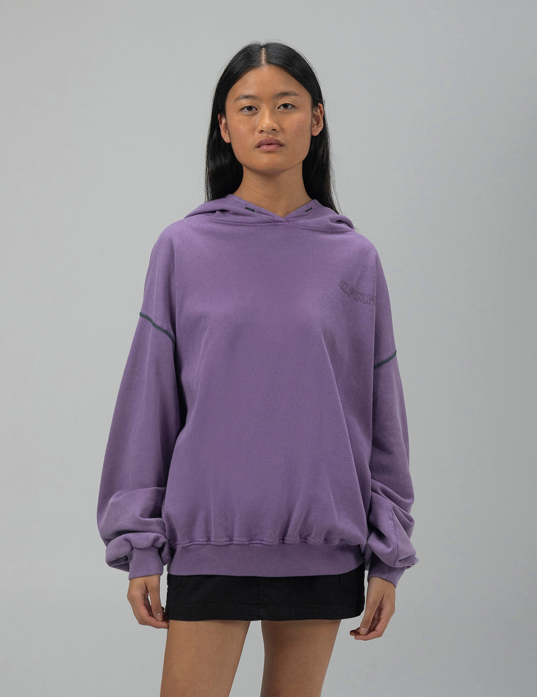 SUDADERA CAPUCHA TEEN ALAS MORADO