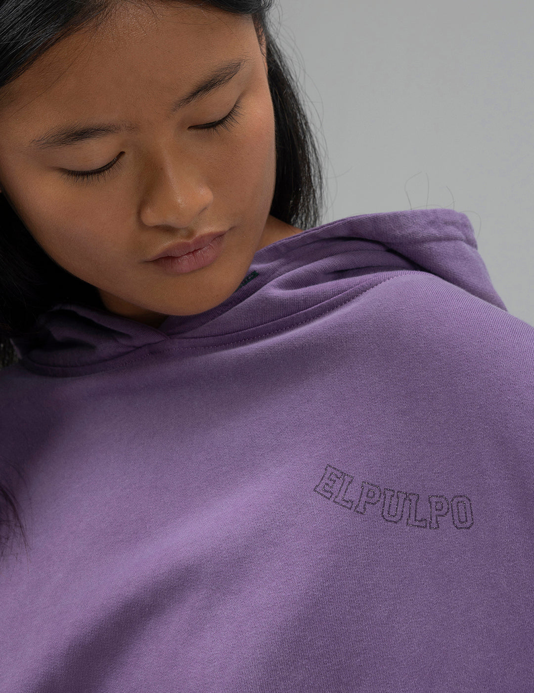 SUDADERA CAPUCHA TEEN ALAS MORADO