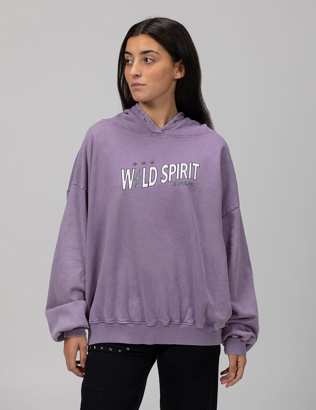 SUDADERA CAPUCHA TEEN WILD SPIRIT MORADO