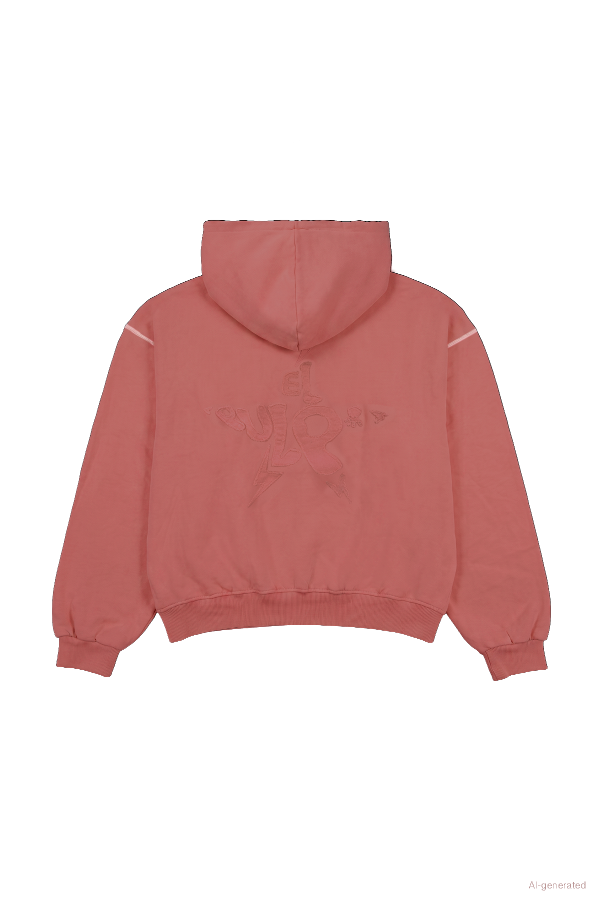 TEEN BASIC WASHED HOODIE WITH CORAL LOGO