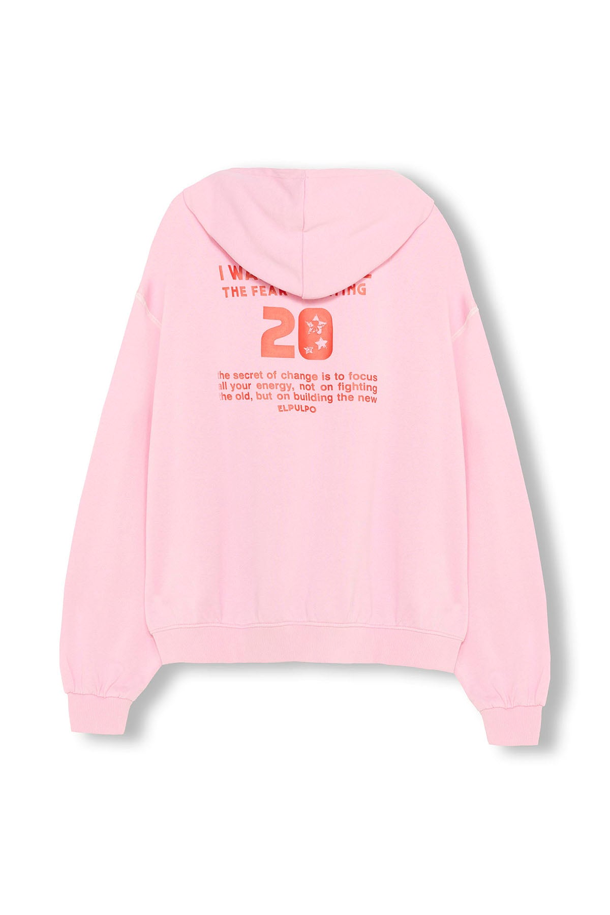 SUDADERA TEEN LAVADA LOSE THE FEAR ROSA CLARO