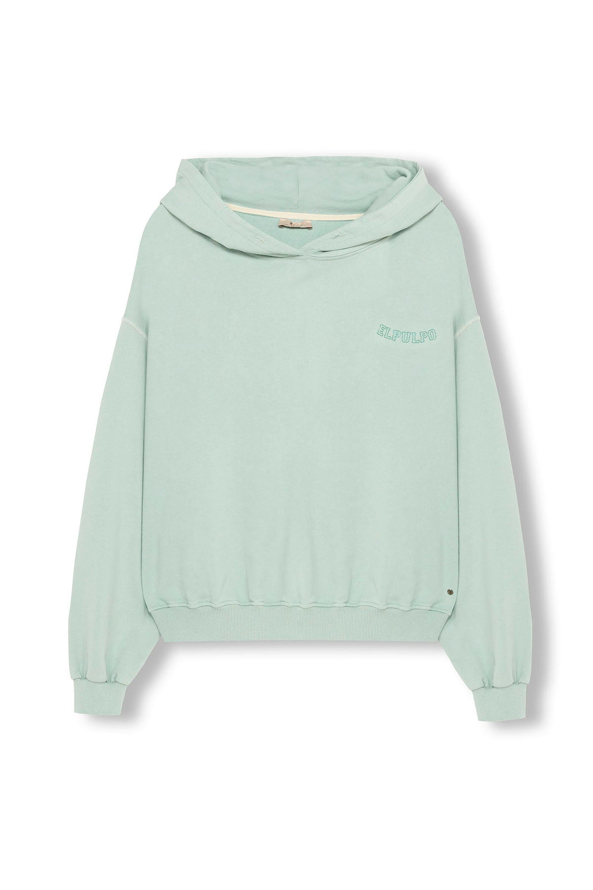 SUDADERA CAPUCHA TEEN ALAS VERDE AGUA