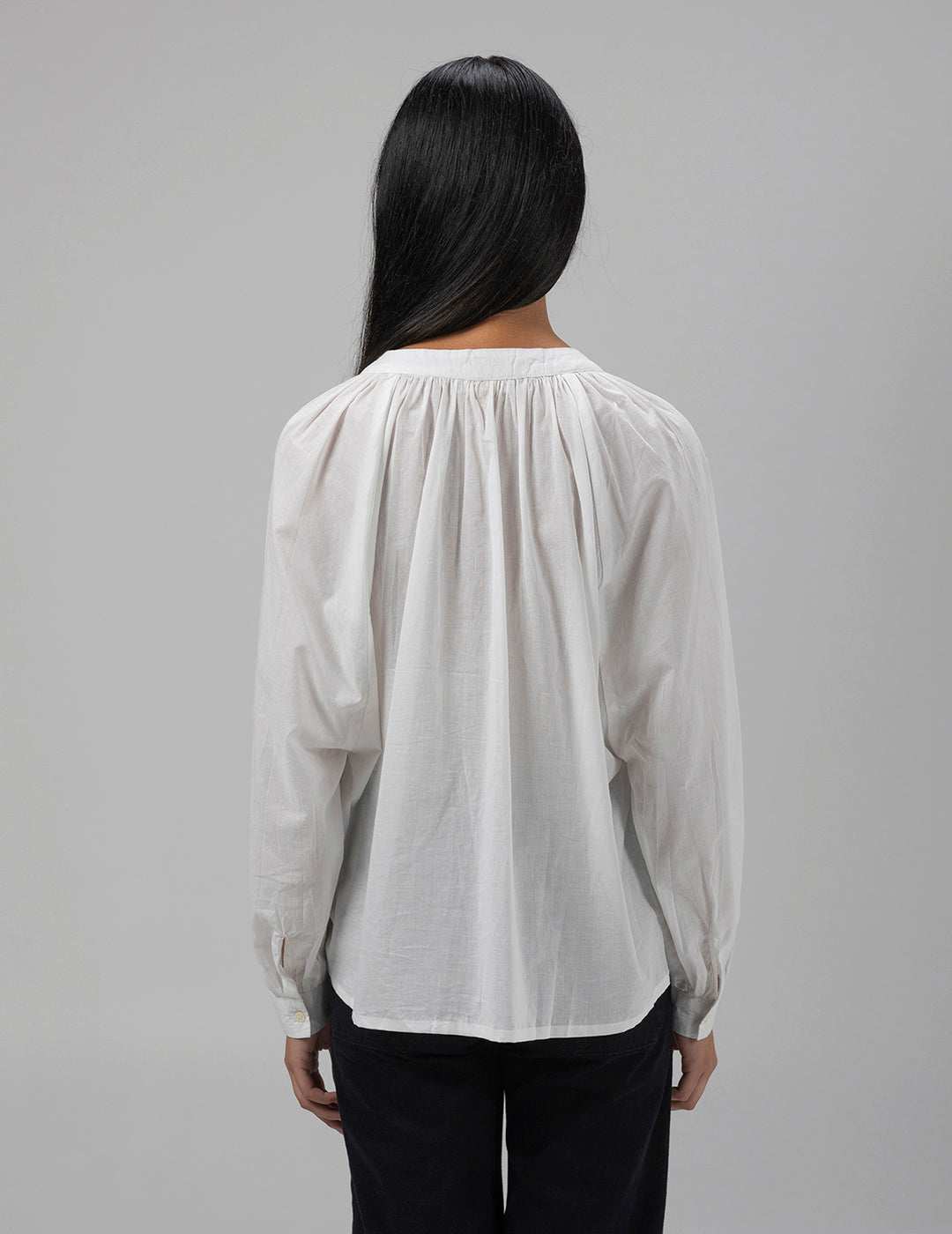 PURE WHITE RANGLAN SLEEVE TEEN SHIRT