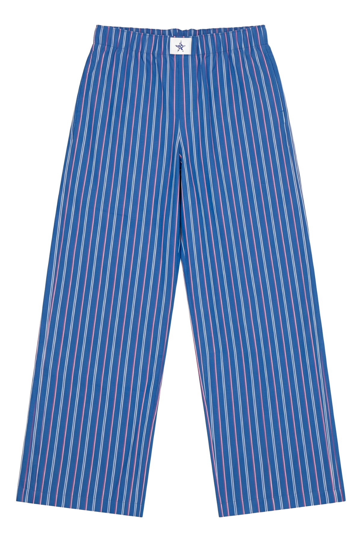 Pantalón teen fluido rayas azul