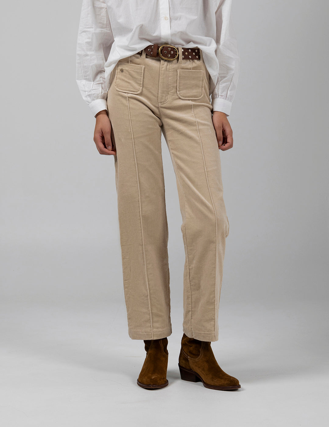 TEEN CORDUROY CULOTTE PANTS CREAM