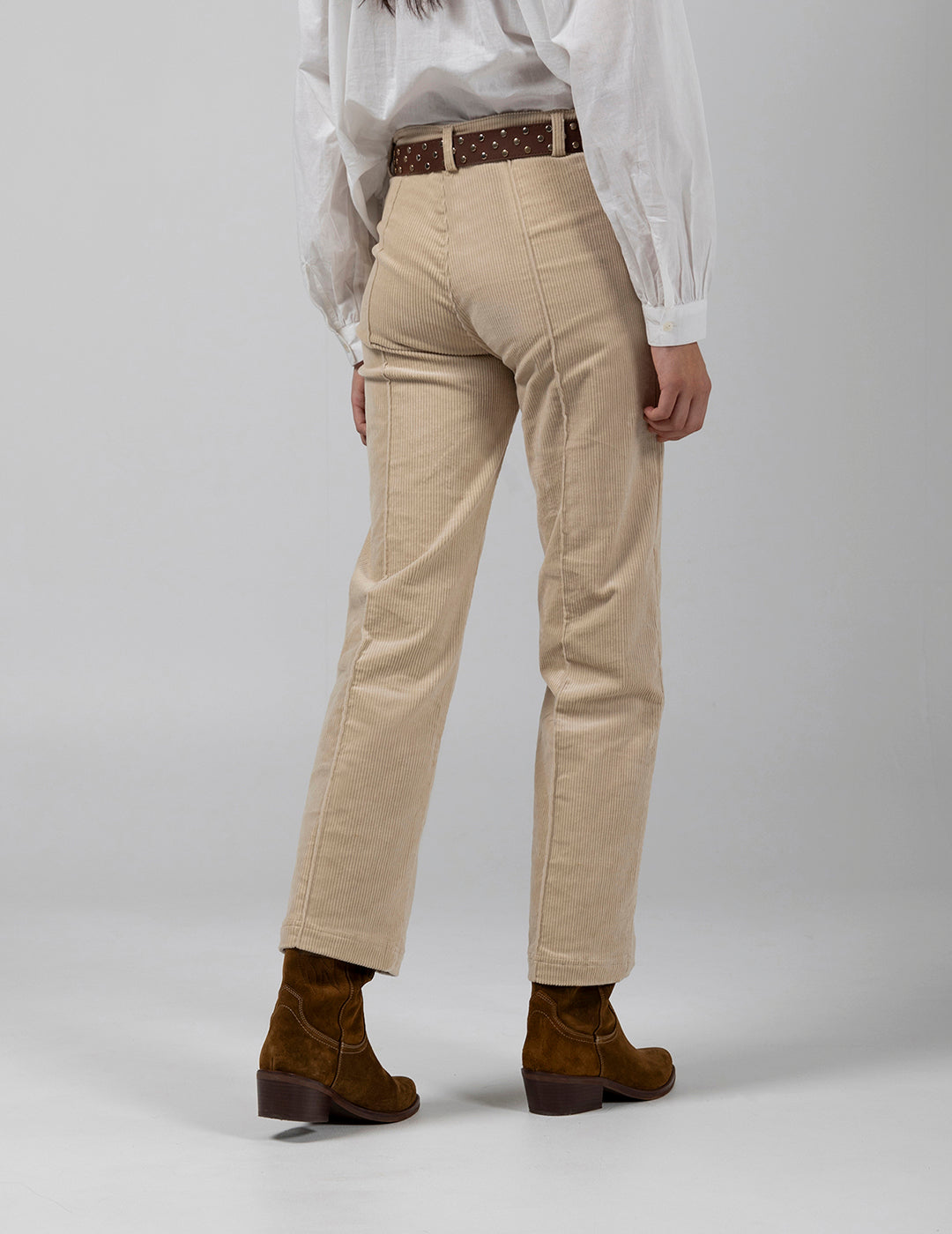 PANTALÓN TEEN PANA CULOTTE CREMA