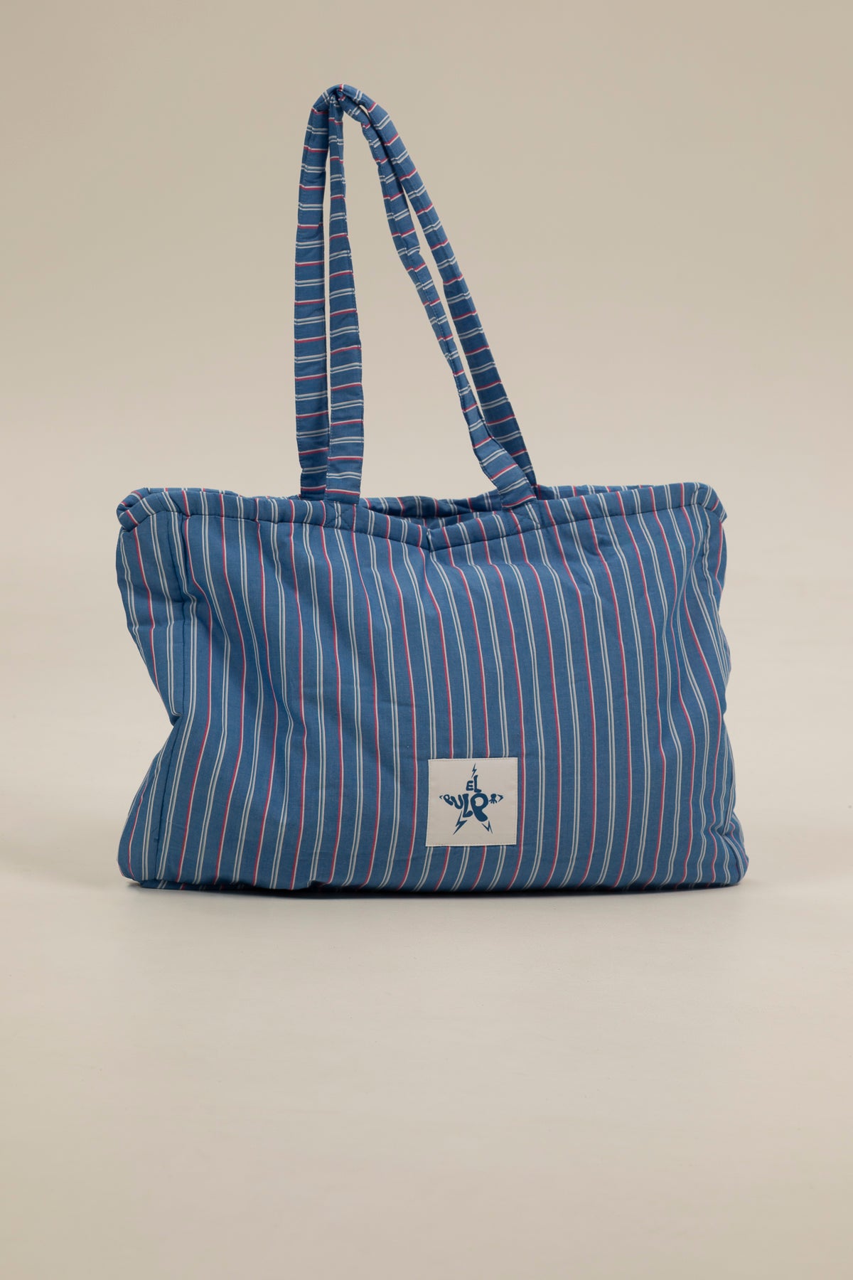 Tote bag teen rayas azul