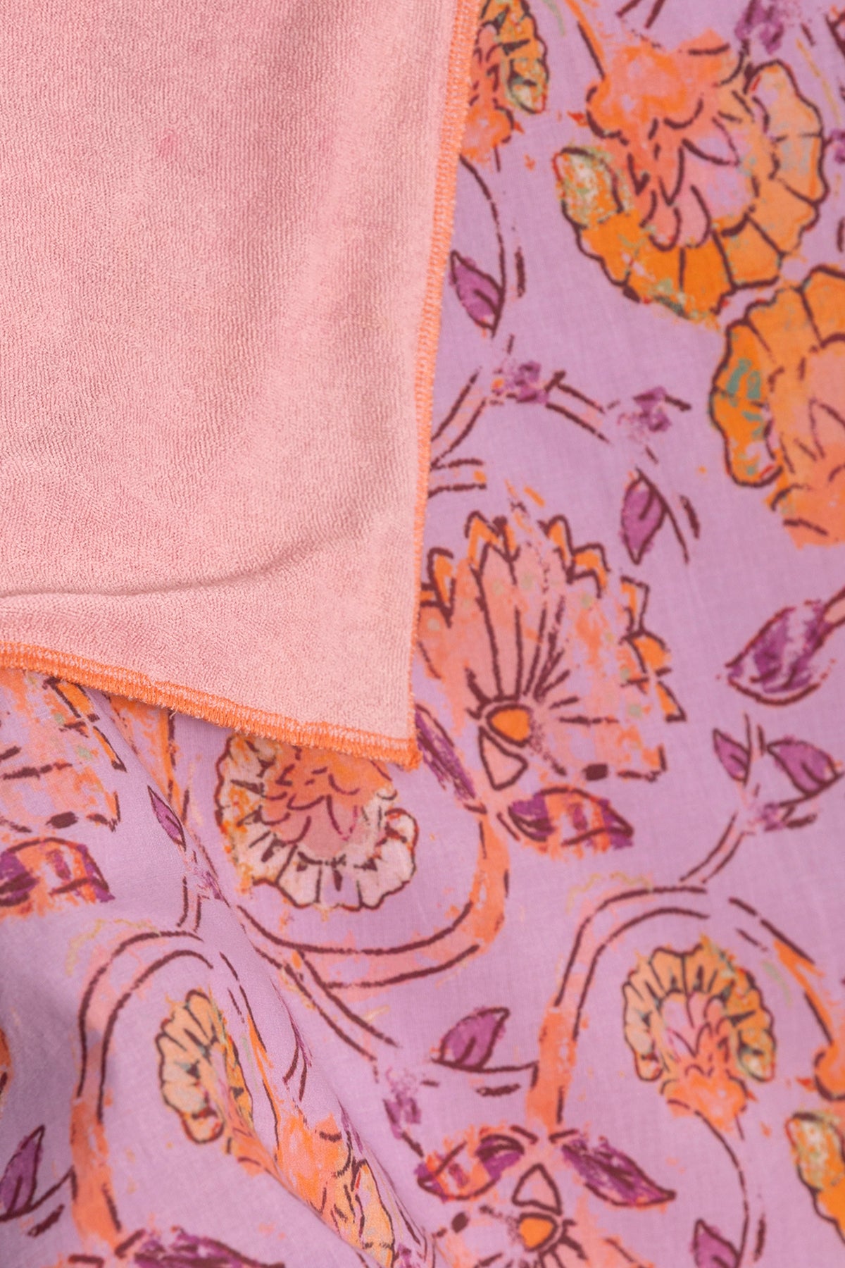 LILAC FLORAL PRINT TEEN PAREO
