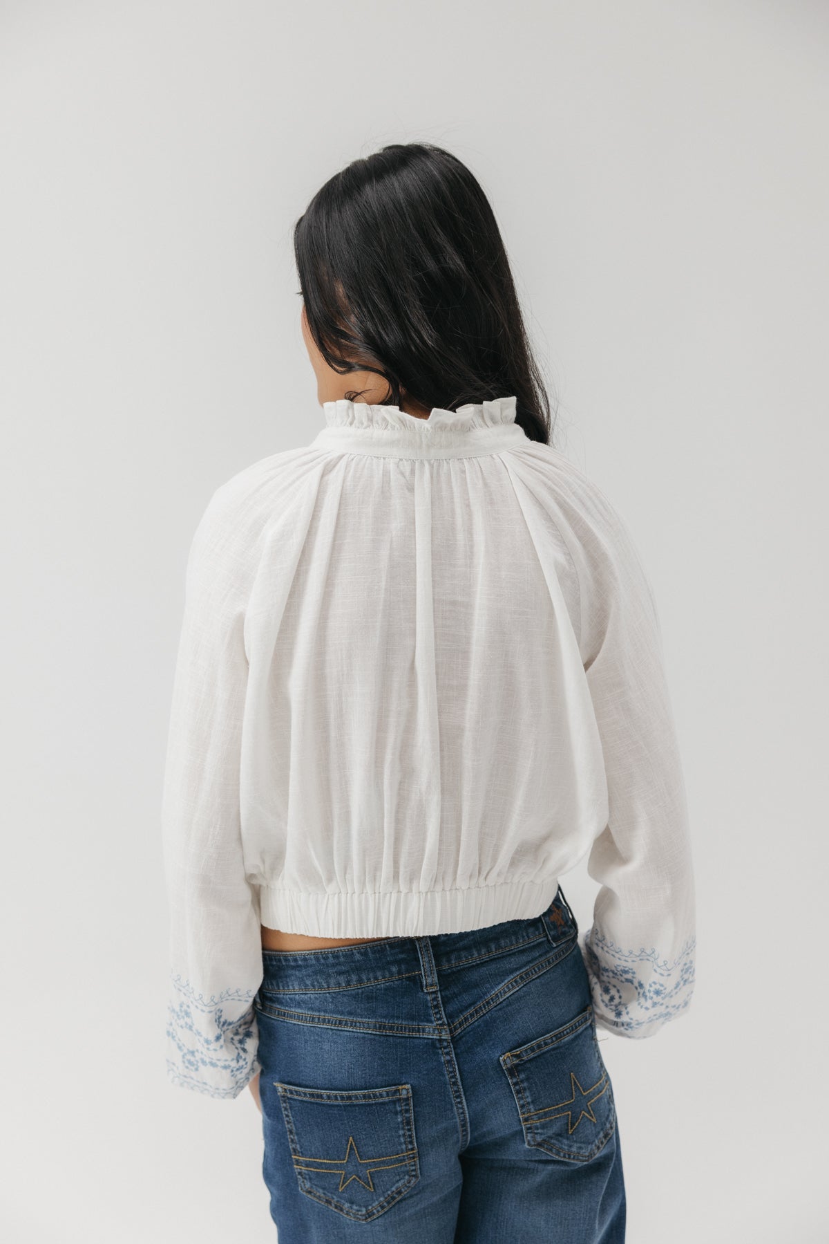 BLUSA TEEN BORDADOS BLANCO PURO