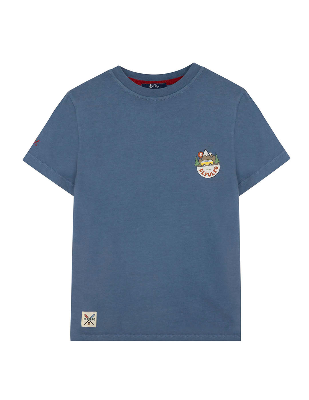 MOUNTAIN VAN INDIGO DELAVÉ PRINTED BOYS T-SHIRT