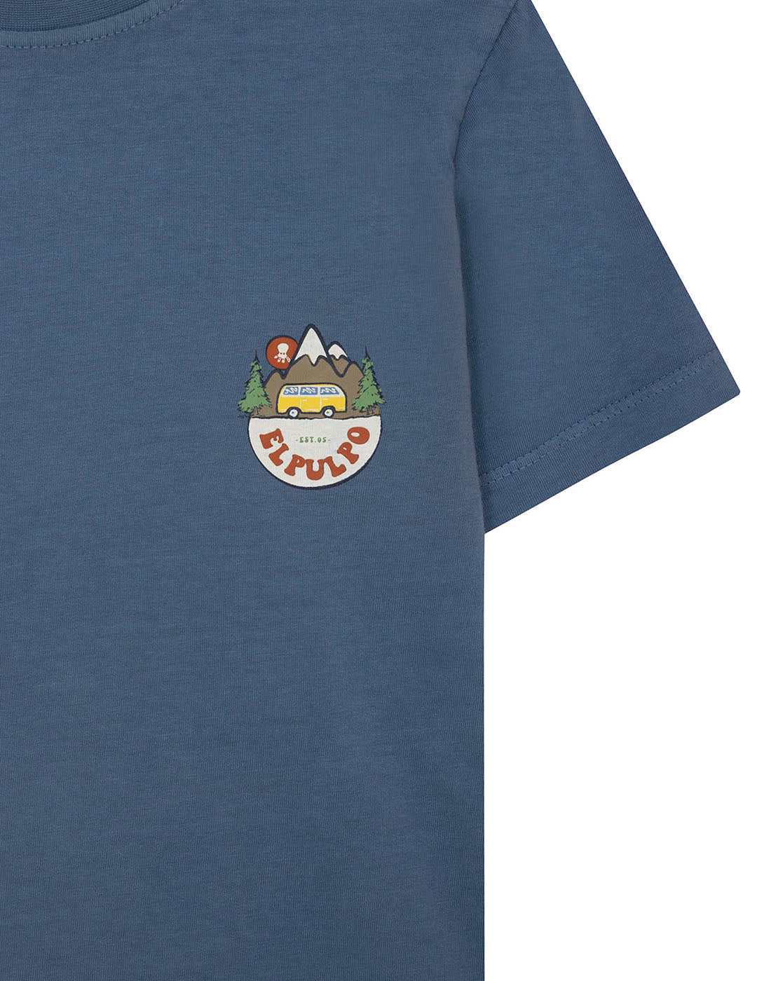 CAMISETA NIÑO ESTAMPADO MOUNTAIN VAN INDIGO DELAVÉ