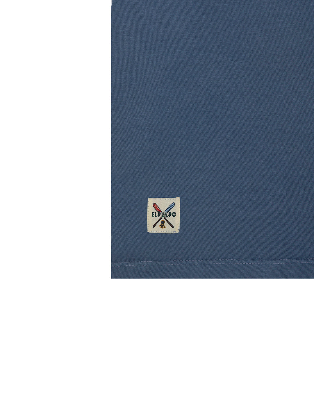 BOYS' T-SHIRT WITH TRIPLE LOGO PRINT INDIGO DELAVÉ