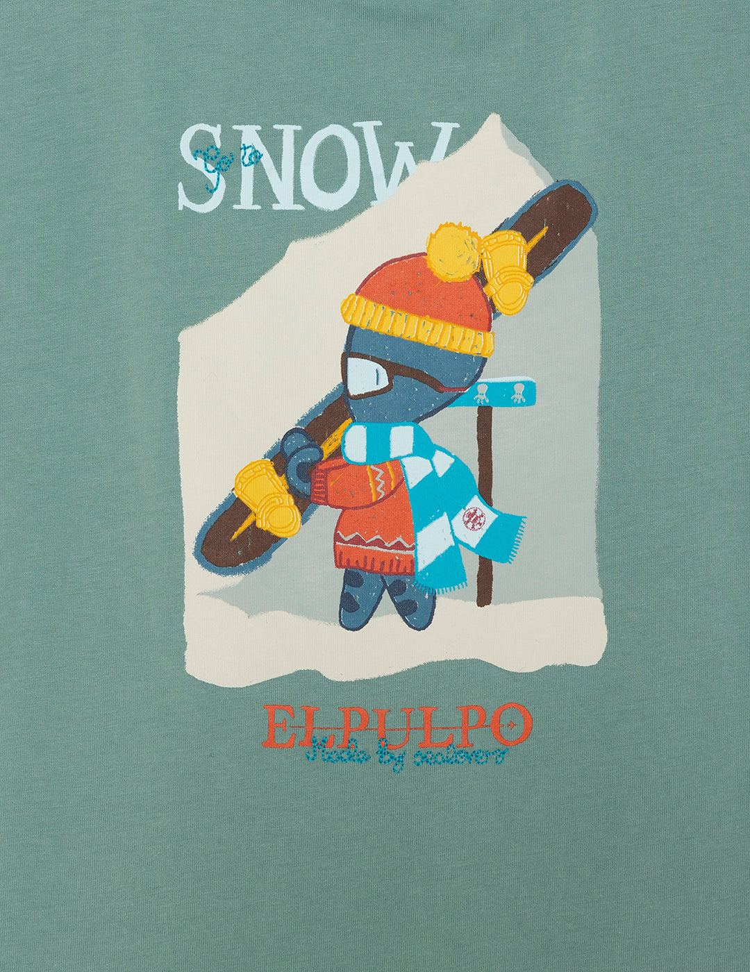 CAMISETA NIÑO ESTAMPADO ELPULPO SPAINSNOW AZUL ZAFIRO