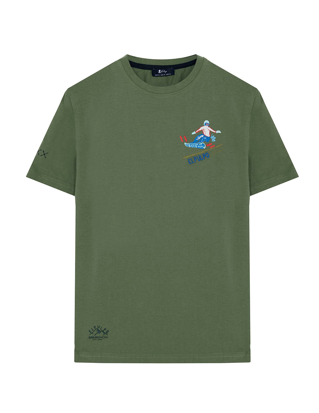 CAMISETA NIÑO ESTAMPADO SIERRA NEVADA VERDE DELAVÉ