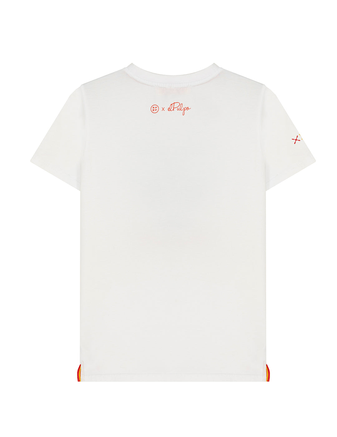 BOY'S T-SHIRT WITH PURE WHITE ORANGE SILHOUETTE PRINT