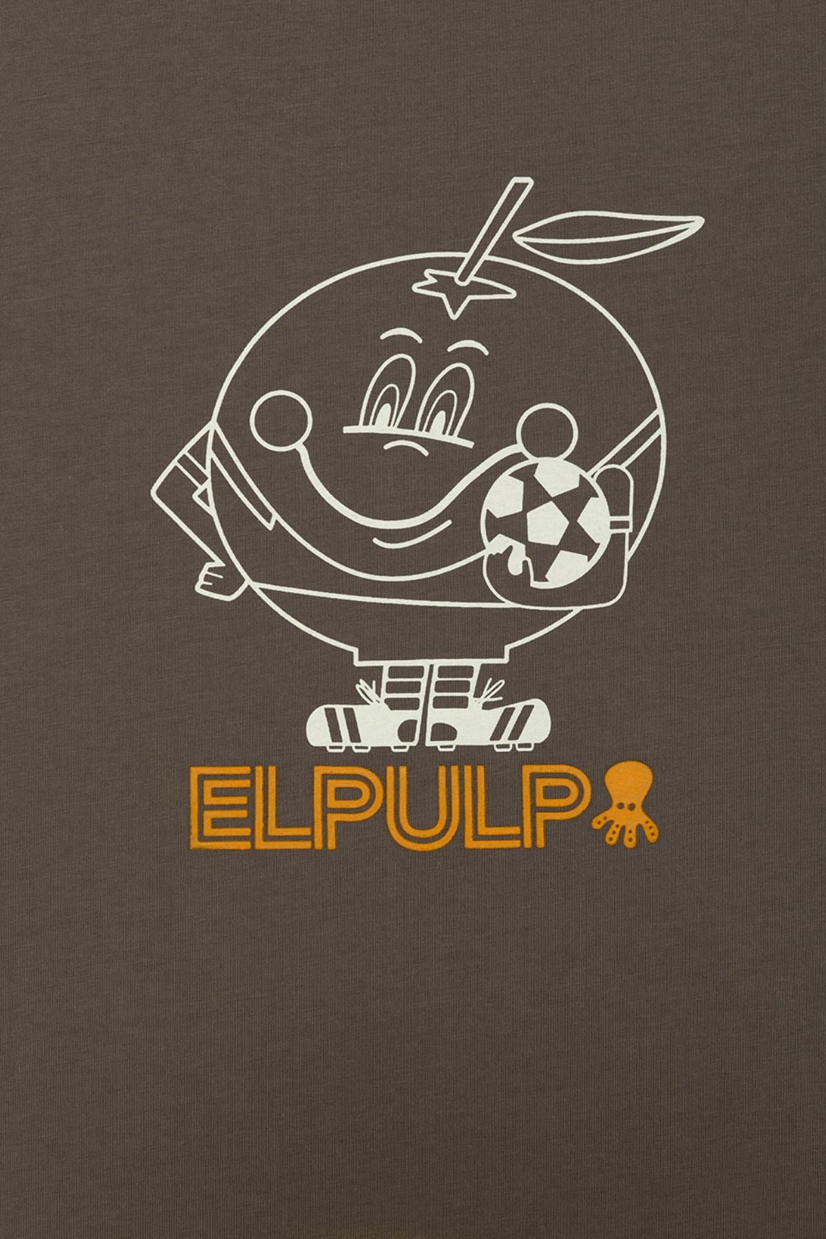 CAMISETA NIÑO ESTAMPADO SILUETA NARANJITO CARBÓN