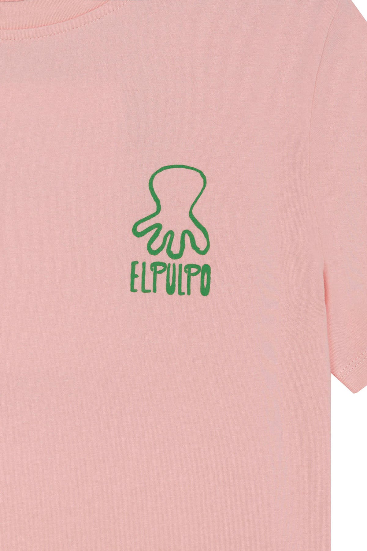 CHILDREN'S T-SHIRT WITH PINK COFFEE OCTOPUS PRINT