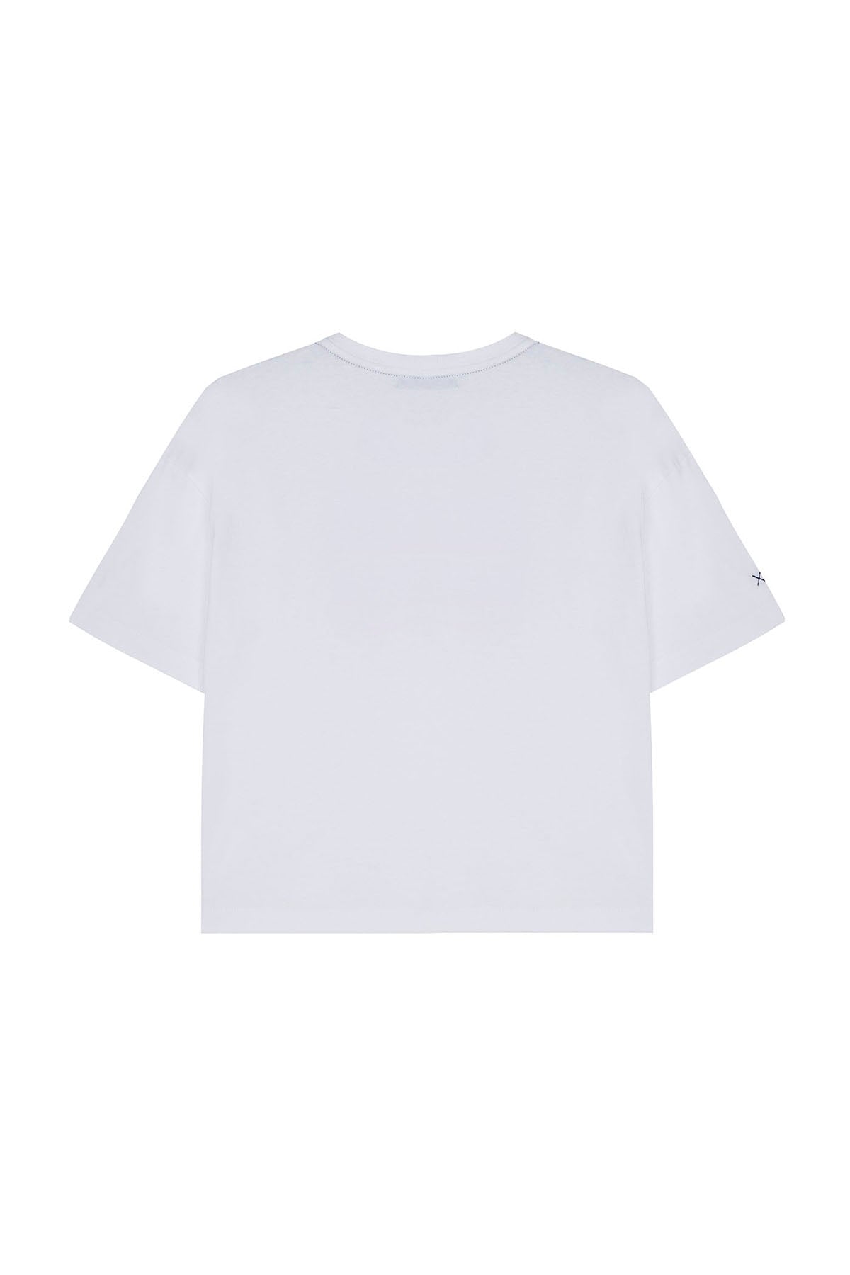 PEOPLE ROUTINE PRINT BOYS T-SHIRT PURE WHITE