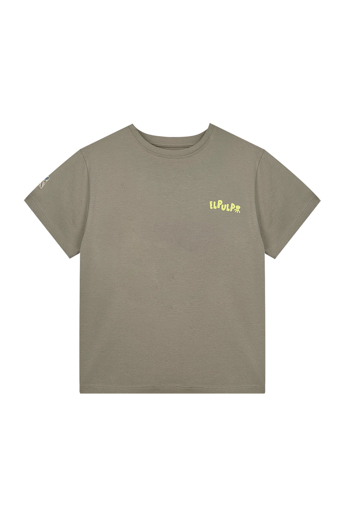 CAMISETA NIÑO ELPULPO ICE CREAM VERDE KHAKI