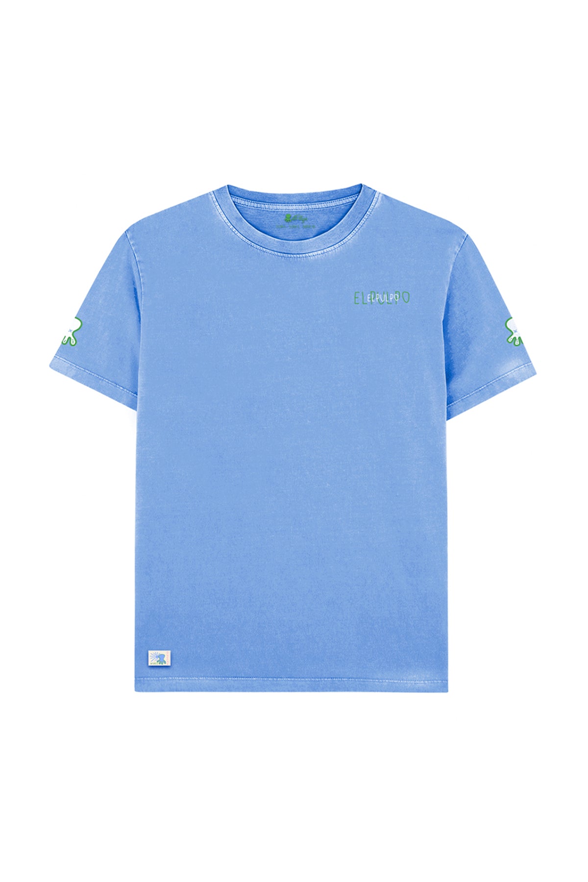 Camiseta niño logo multiposición azul lavanda