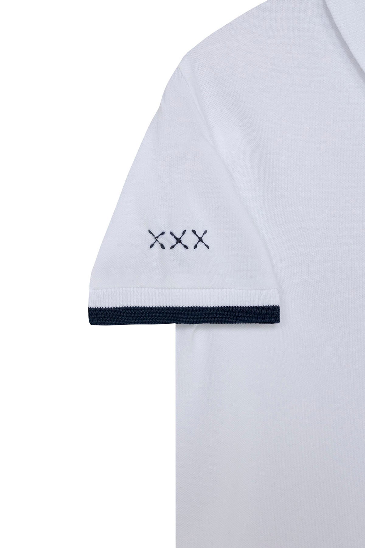 POLO SHIRT FOR KIDS WITH EMBROIDERY IN PURE WHITE ESSENTIALS