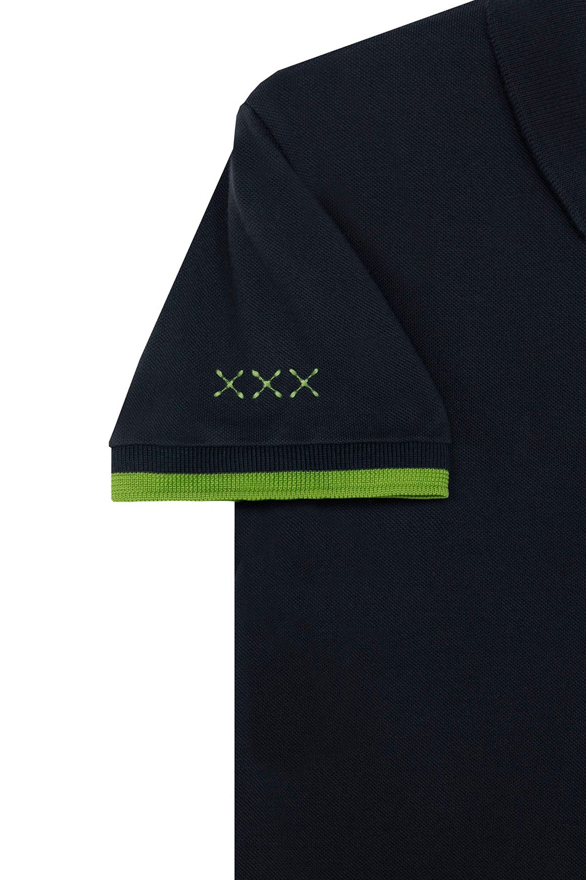 ESSENTIALS NAVY BLUE EMBROIDERED BOYS POLO SHIRT