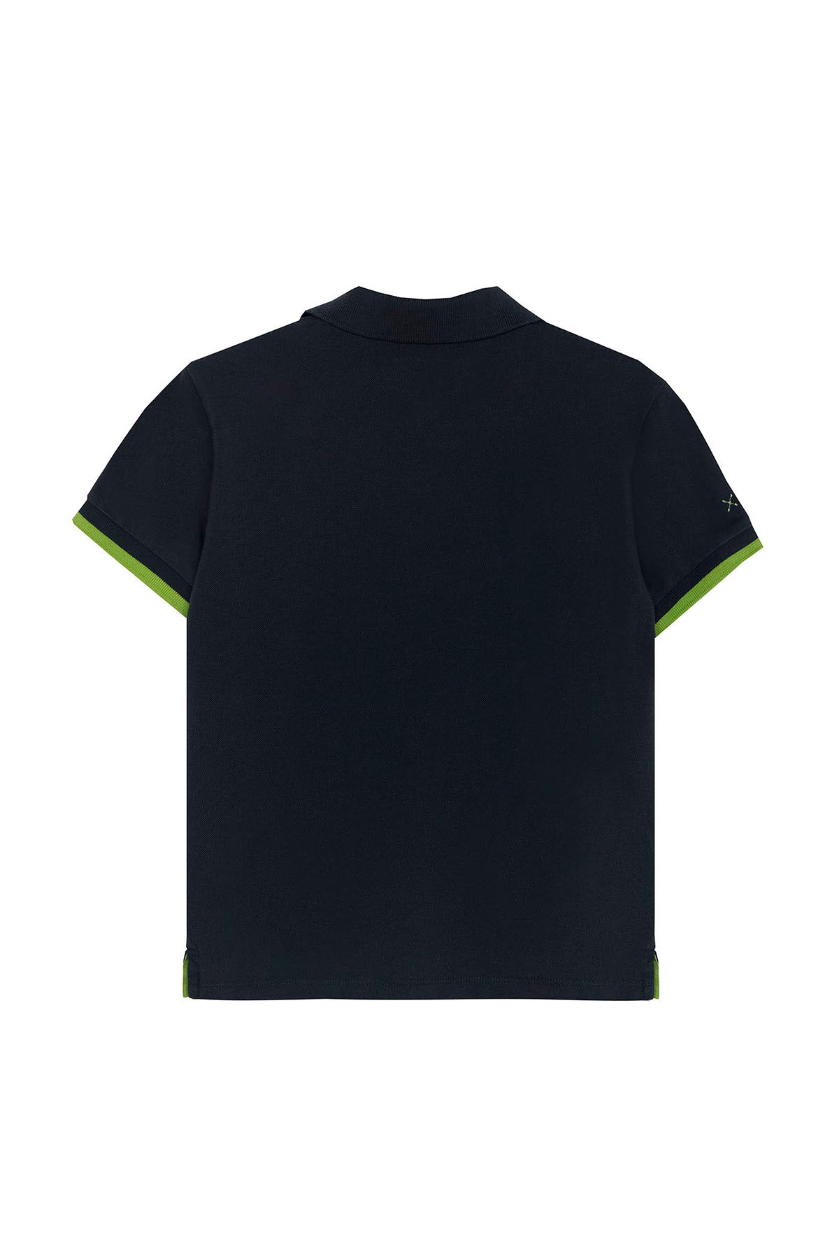 ESSENTIALS NAVY BLUE EMBROIDERED BOYS POLO SHIRT