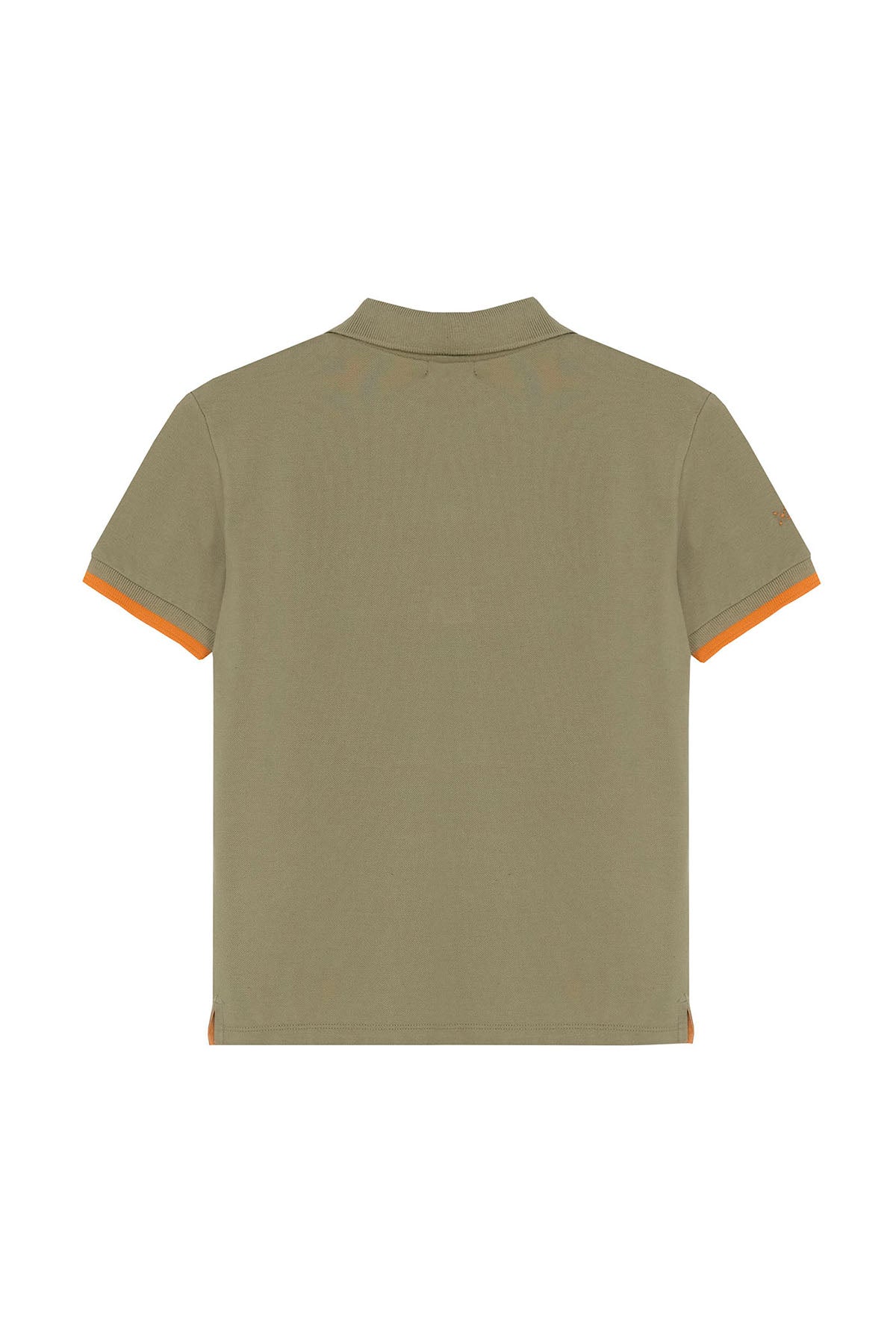 SAGE GREEN ESSENTIALS EMBROIDERED BOYS POLO