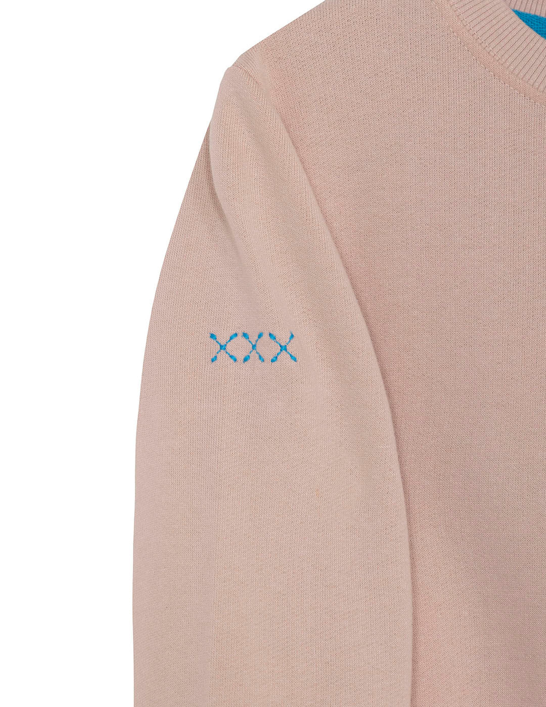 BOY'S SWEATSHIRT WITH CONTRAST EMBROIDERY THE SEA ALL CRAZY PINK DELAVÉ