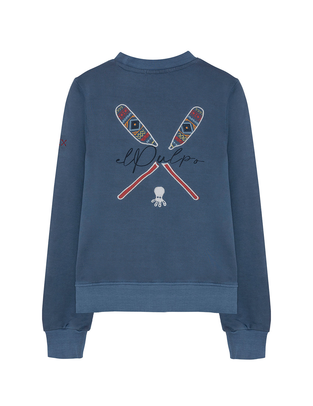 BOY'S SWEATSHIRT WITH ETHNIC PRINT ATLANTIC LIFE INDIGO DELAVÉ