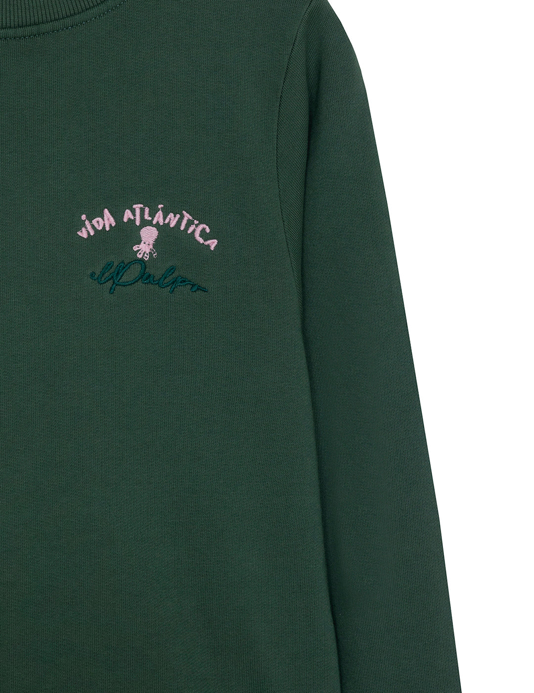 SUDADERA NIÑO ESTAMPADO ÉTNICO VIDA ATLÁNTICA VERDE INGLÉS