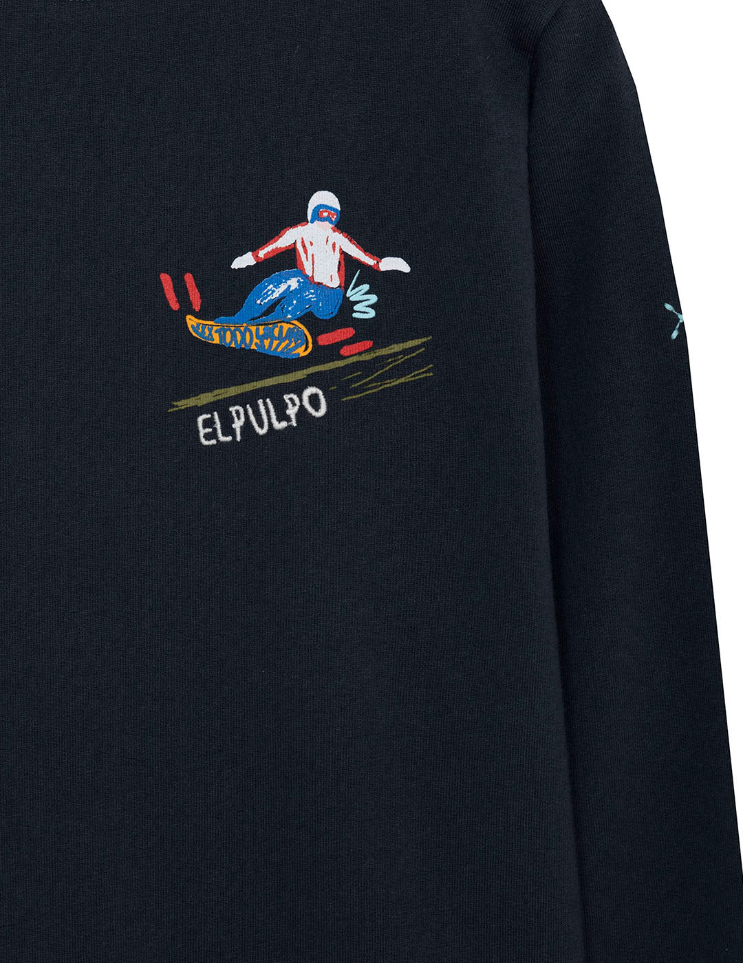 DELAVÉ NAVY BLUE SIERRA NEVADA PRINTED BOY'S SWEATSHIRT