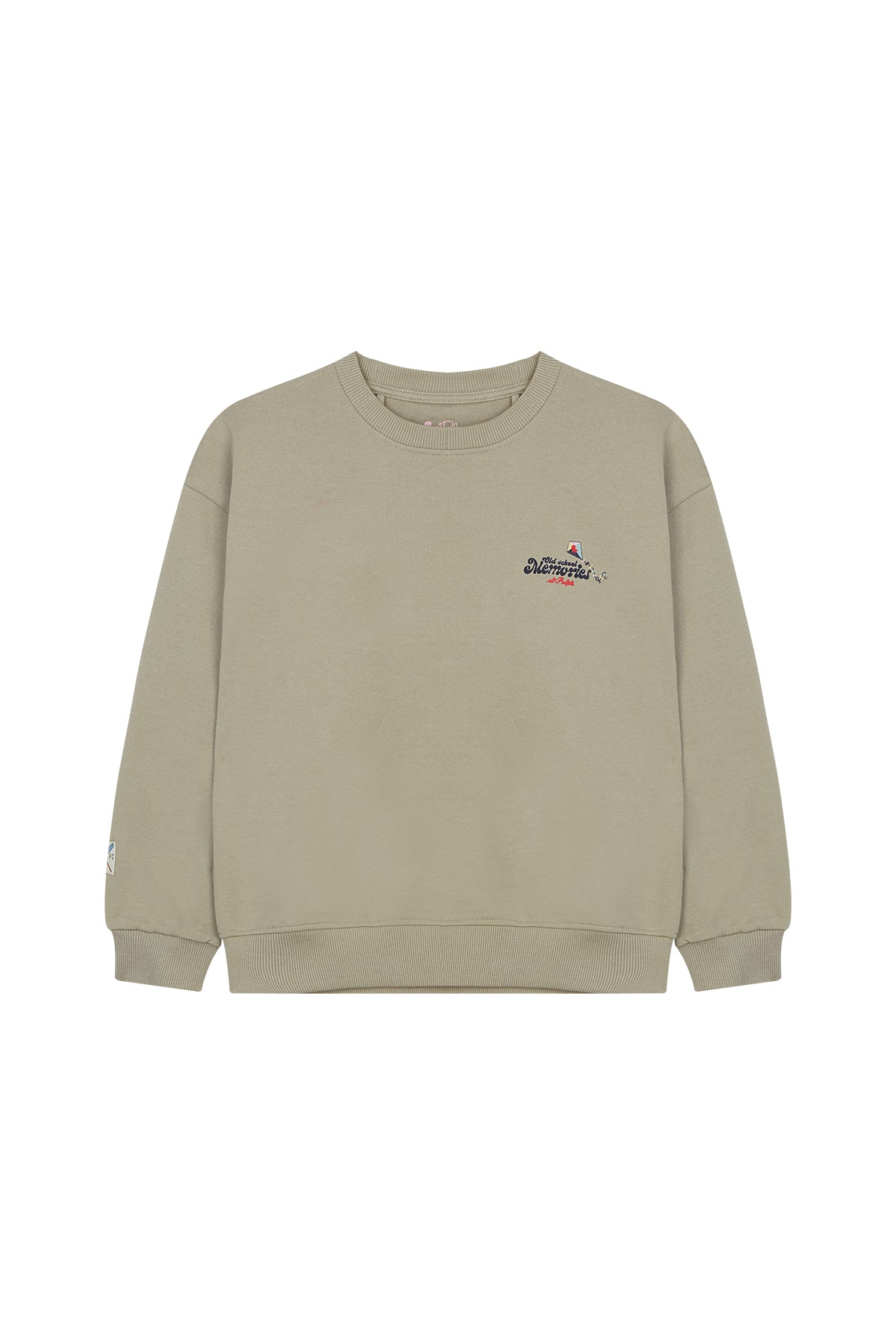 SUDADERA NIÑO OVERSIZE OLD SCHOOL MEMORIES ELPULPO VERDE KHAKI