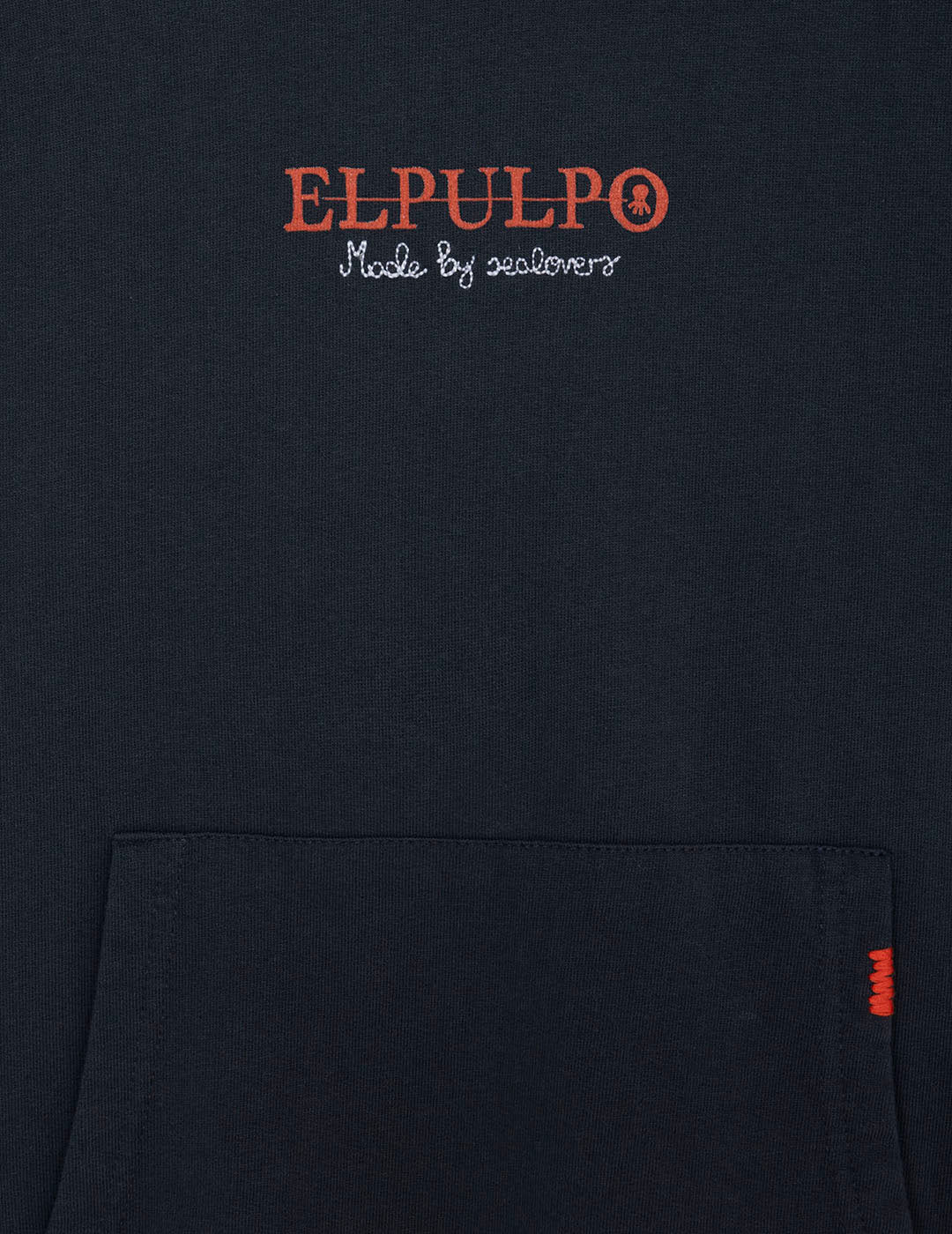 BOY'S HOODED SWEATSHIRT WITH ELPULPO SPAINSNOW NAVY BLUE PRINT DELAVÉ