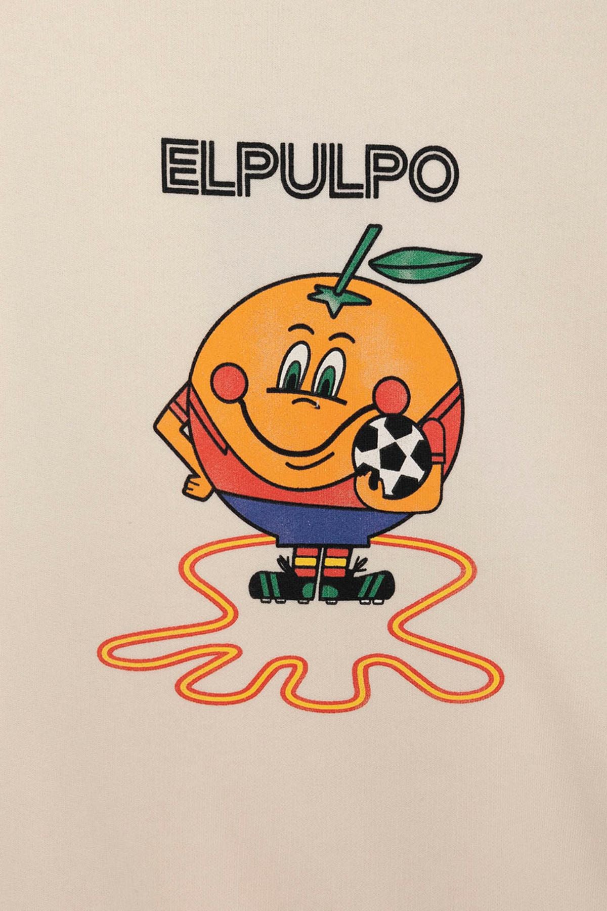 SUDADERA NIÑO CAPUCHA ESTAMPADO TRIPLE LOGO NARANJITO BLANCO ROTO