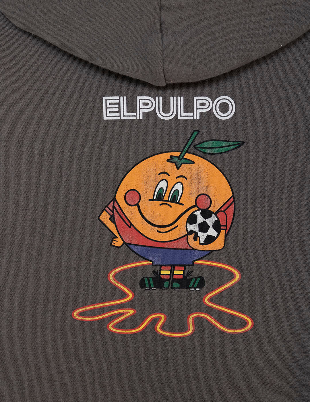 SUDADERA NIÑO CAPUCHA ESTAMPADO TRIPLE LOGO NARANJITO CARBÓN