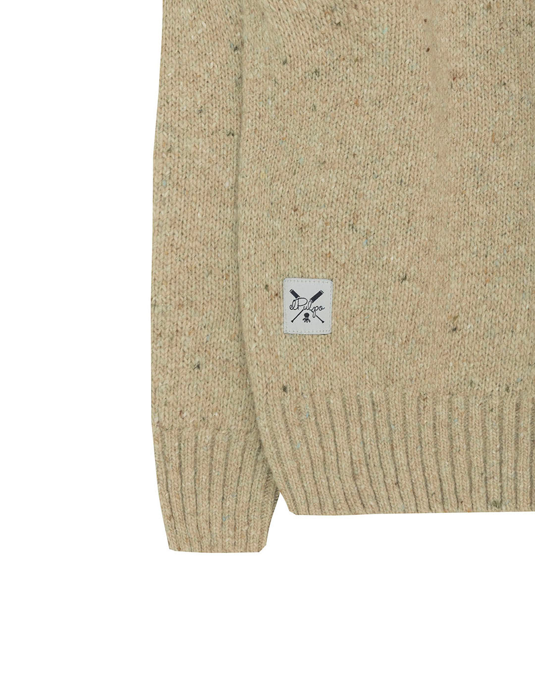 BOY'S SWEATER IN OFF-WHITE MARBLE KNIT