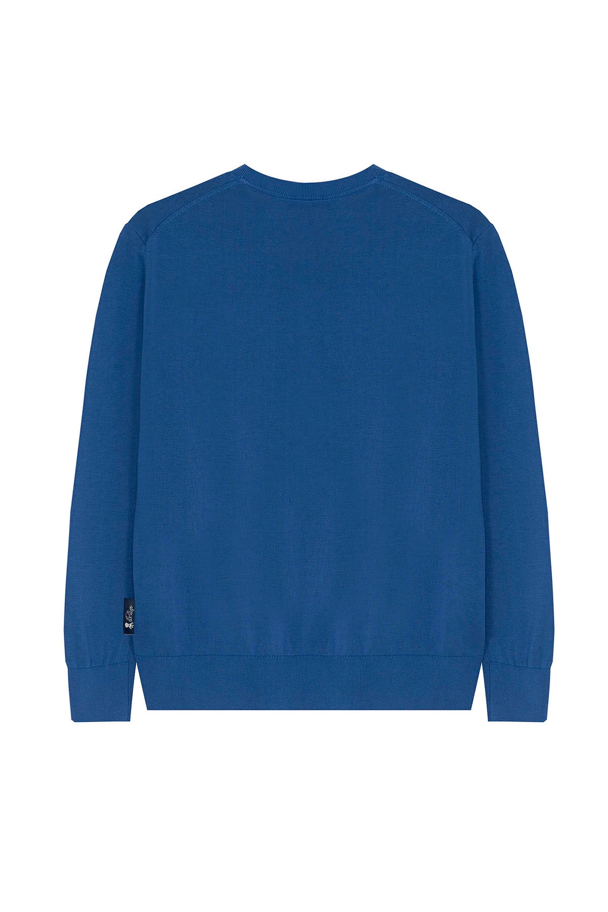 BASIC EXTRA FINE WASHED KIDS SWEATER INDIGO