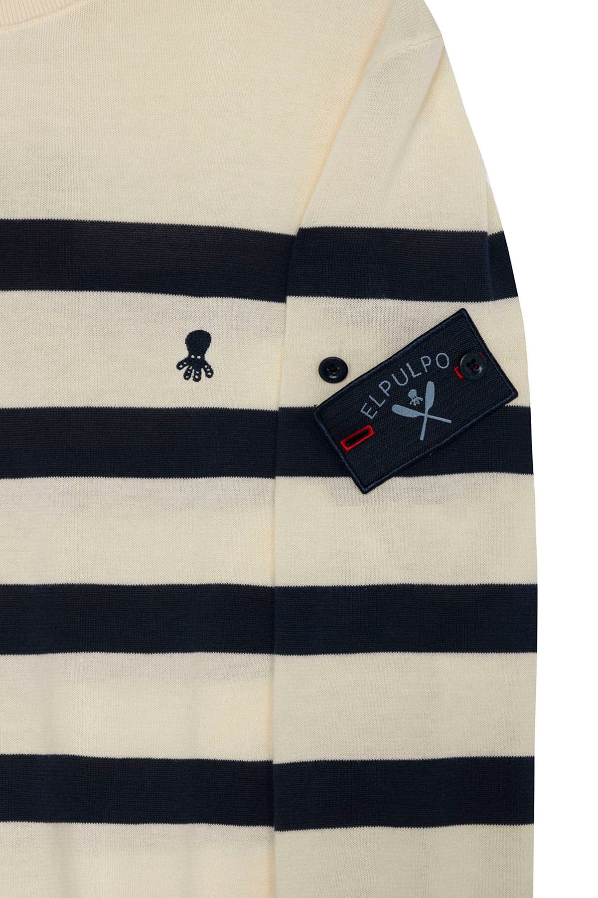 BOY'S SAILOR SWEATER WITH MULTICOLOR PATCH