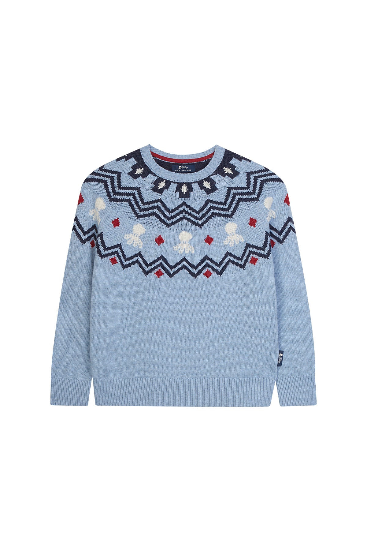 JERSEY NIÑO GRECAS NEWICE AZUL GRISÁCEO