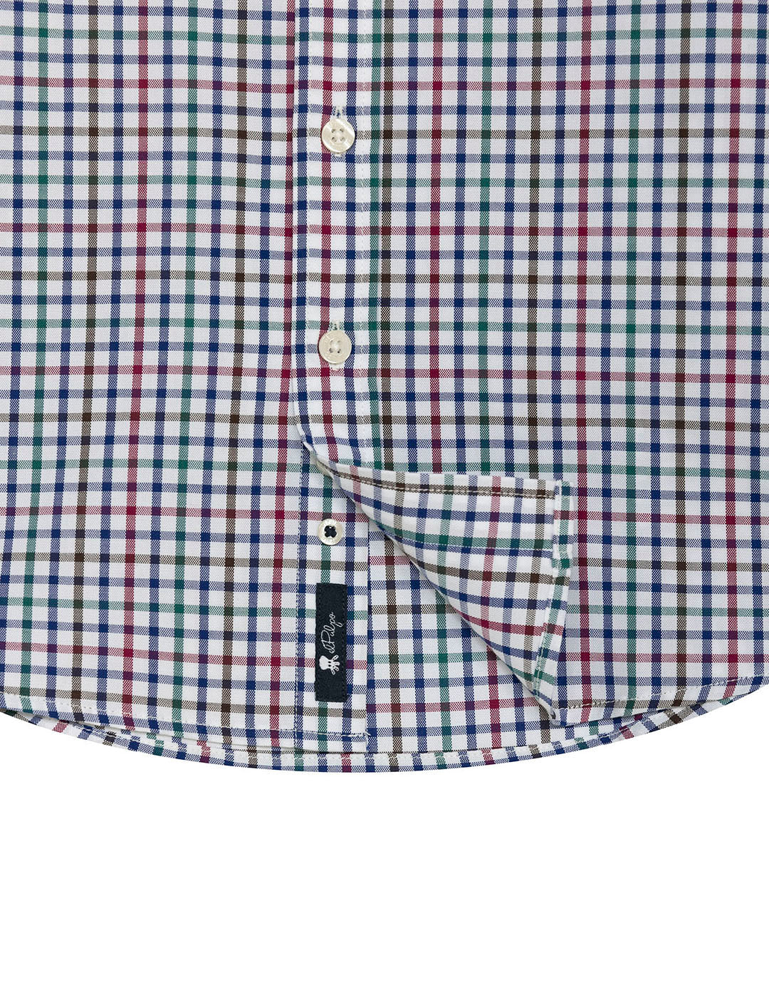 CAMISA NIÑO CUADROS VICHY COLORES OXFORD AZUL COBALTO