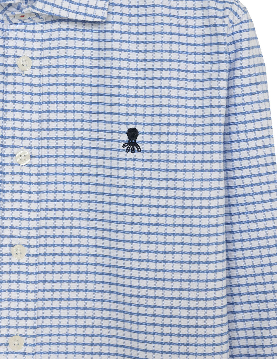 CAMISA NIÑO CUADROS NILO OXFORD AZUL CELESTE