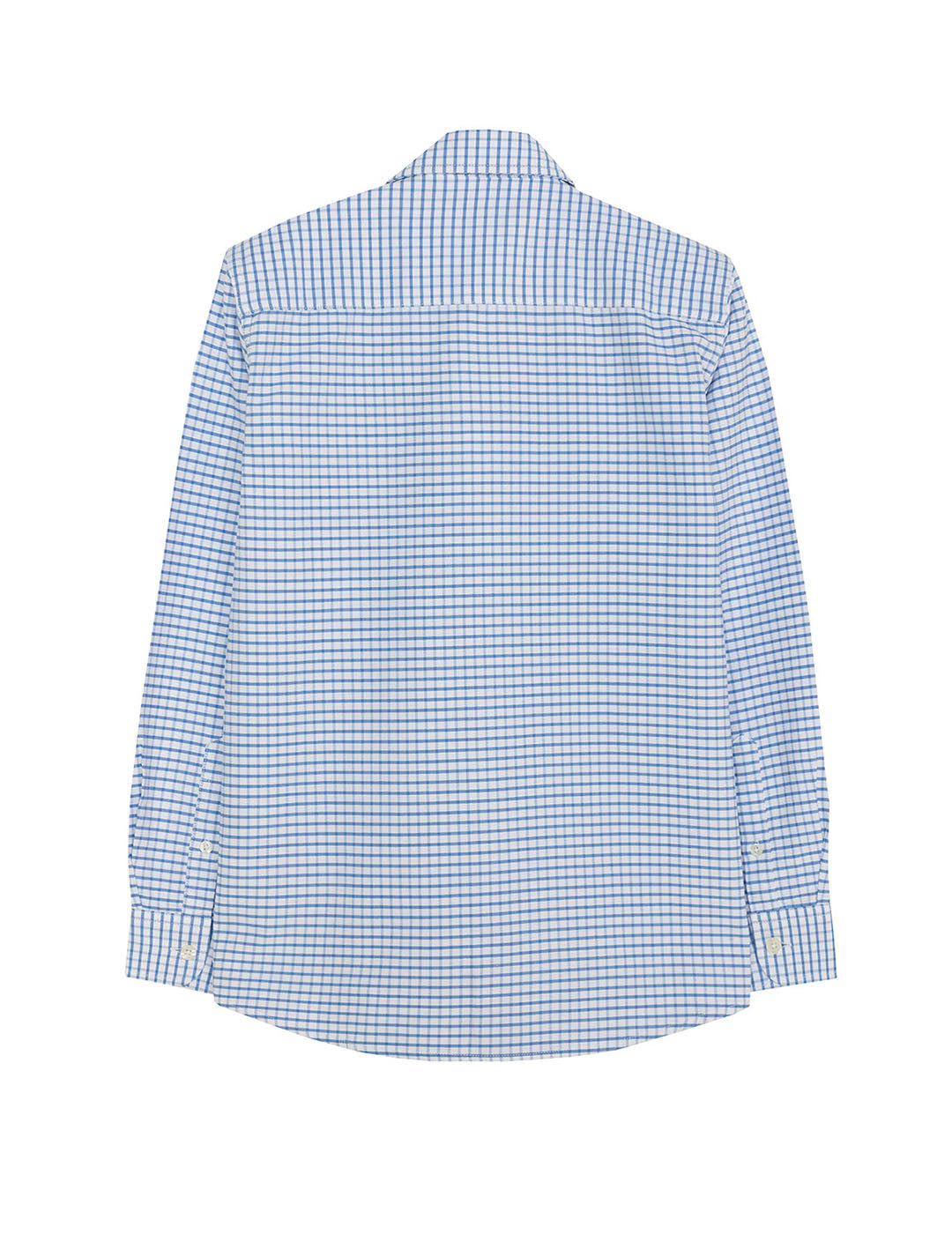 CAMISA NIÑO CUADROS NILO OXFORD AZUL CELESTE